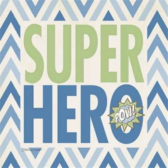 Playroom Super Hero Poster Print by Stephanie Marrott