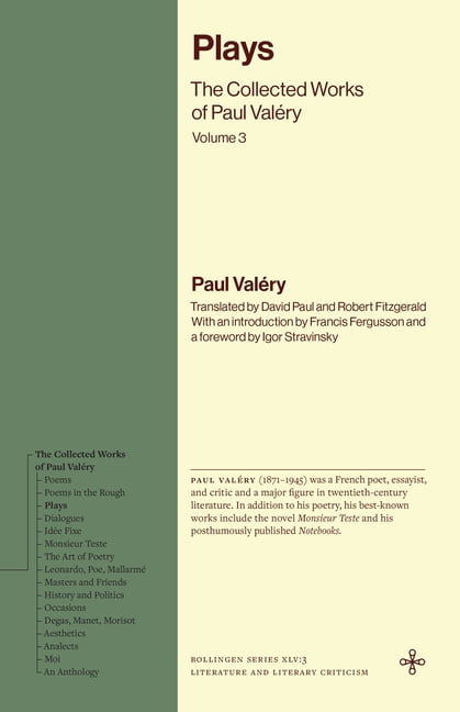 Bollingen Recollections Plays: The Collected Works of Paul ValÃ©ry, Volume 3, (Hardcover)