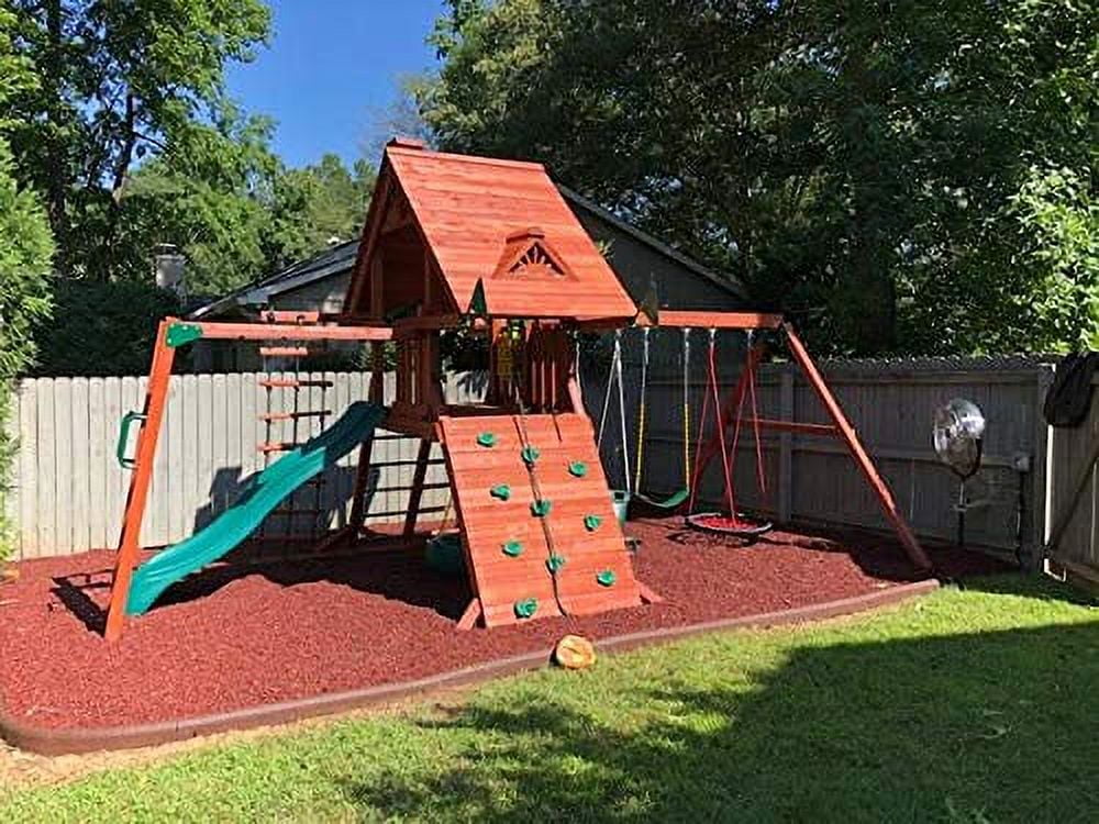 Playsafer Rubber Mulch Nuggets Protective Flooring for Playgrounds, SwingSets, Play Areas, and