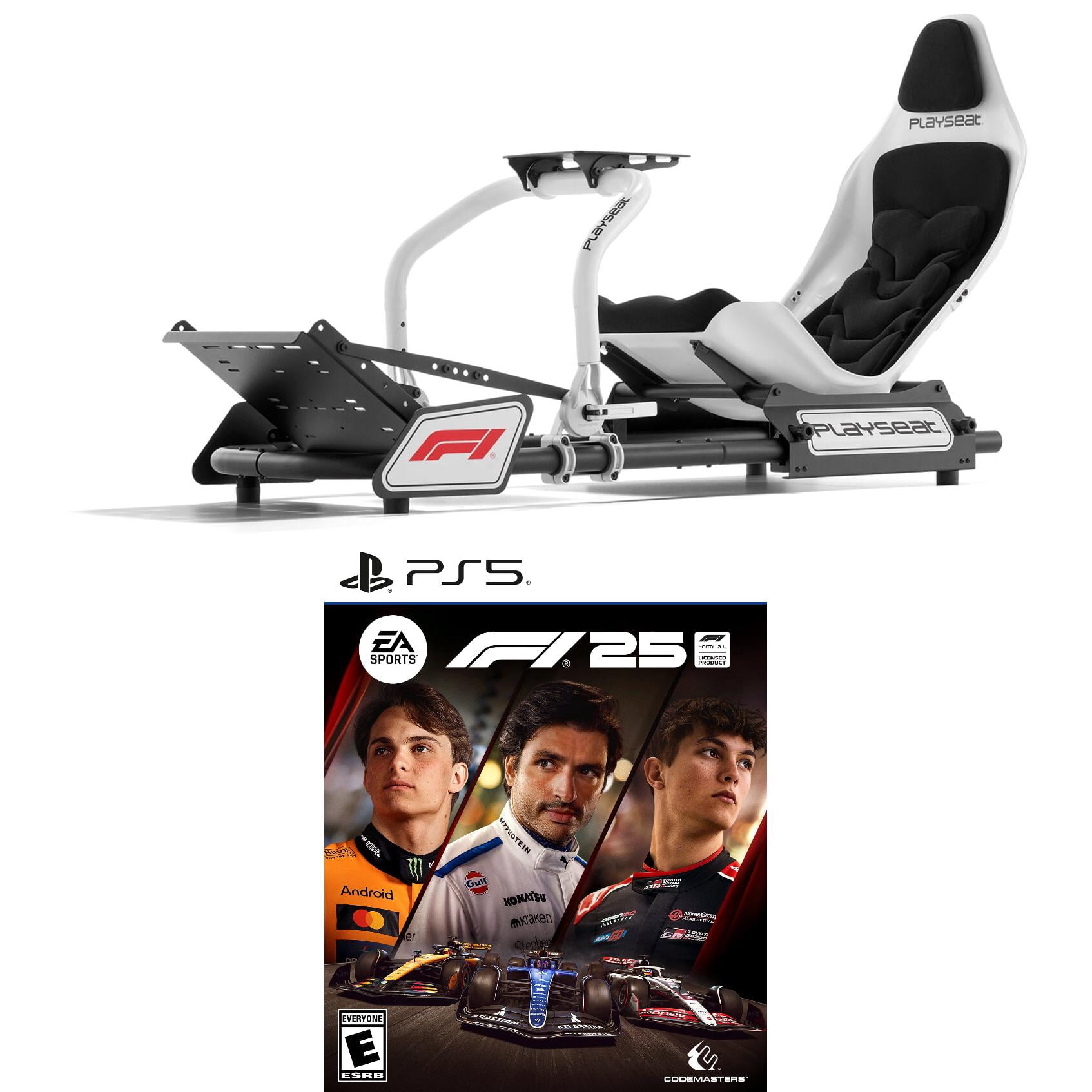 Playseat® Formula Instinct F1® Edition Racing Simulator Cockpit with X-Adapt™ Adjustment, With F1 25, PlayStation 5 Game