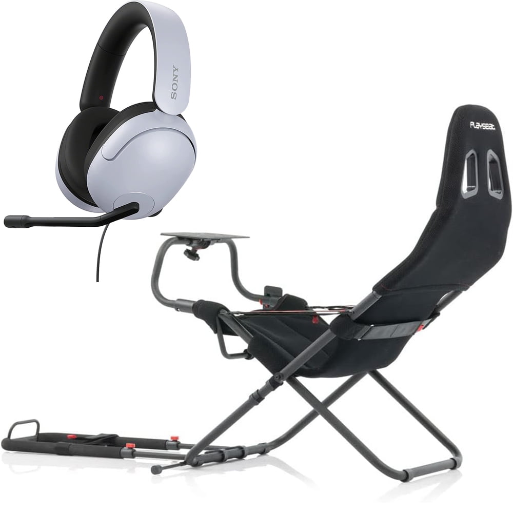 Playseat RC.00312 Challenge Sim Racing Seat, Black ActiFit Bundle with ...