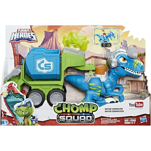 Playskool Chomp Squad Raptor Compacteur Action Figure