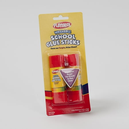 Playskool Glue Stick, Clear, 2 Count