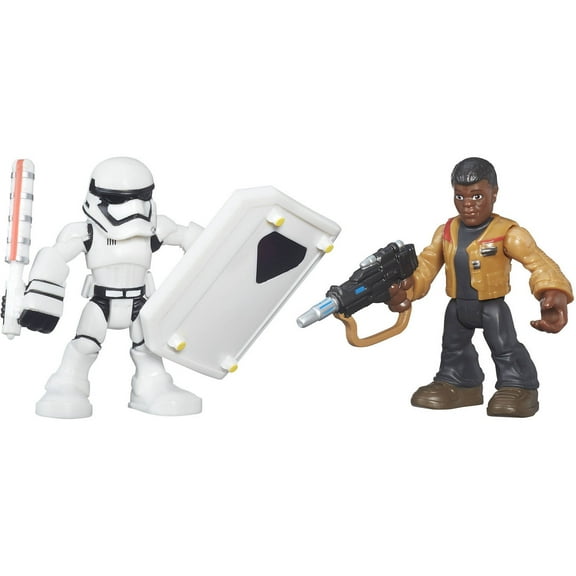Playskool Heroes Galactic Heroes Star Wars Resistance Finn (Jakku) & First Order Stormtrooper