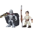 thumbnail image 1 of Playskool Heroes Galactic Heroes Star Wars Resistance Rey (Jakku) & Captain Phasma, 1 of 3