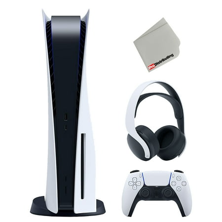 Sony PlayStation 5 Disc Version with w/PULSE 3D Wireless Gaming Headset, White