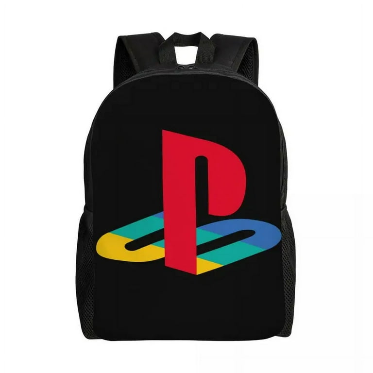 Playstation Buttons Backpack For Women Waterproof School College Game Gamer Gift Bag Print Bookbag