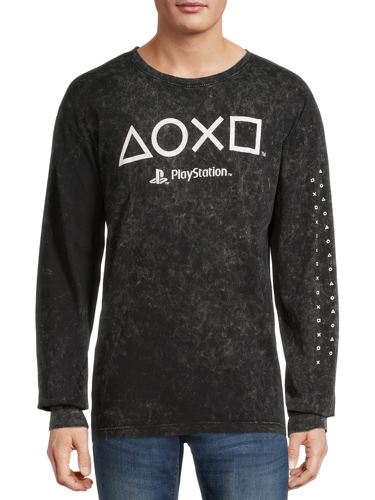 black long sleeve playstation shirt