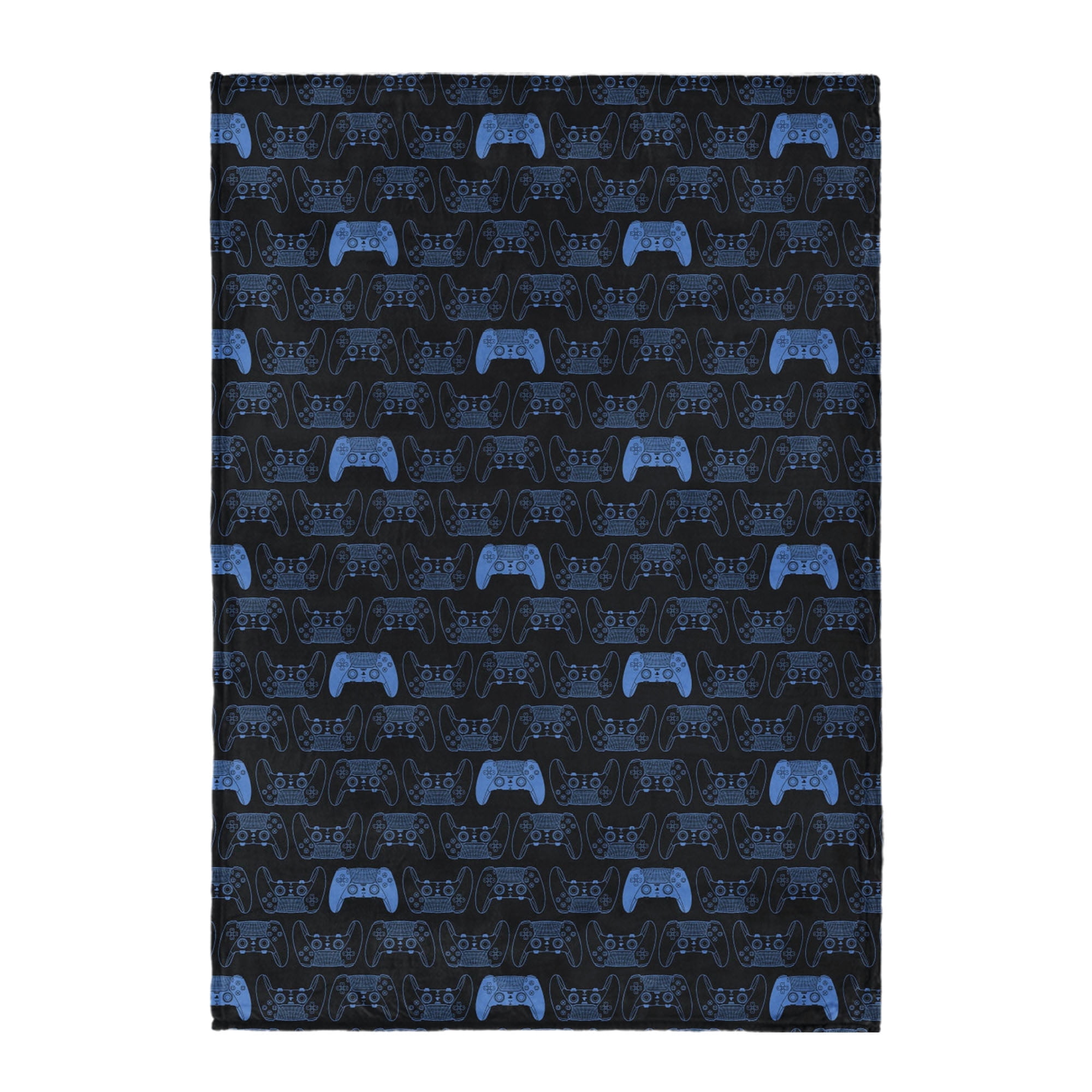 Playstation Controller Montage Twin/Full Silk Touch Blanket for Kids, 62x90 inches