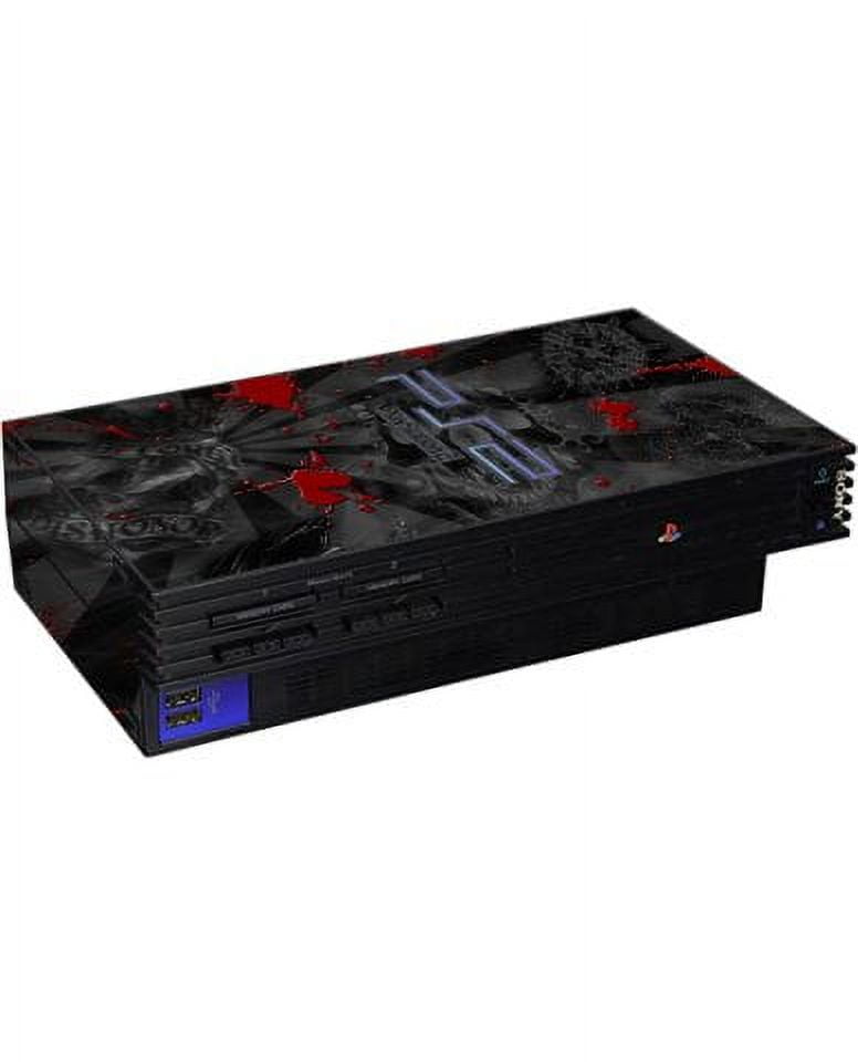 Playstation PS2 Fat Black Skulls Red Console Skin - Walmart.com