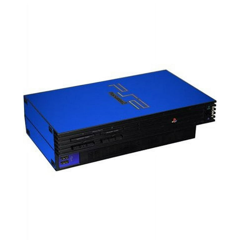 Playstation PS2 Fat Chrome Blue Console Skin - Walmart.com