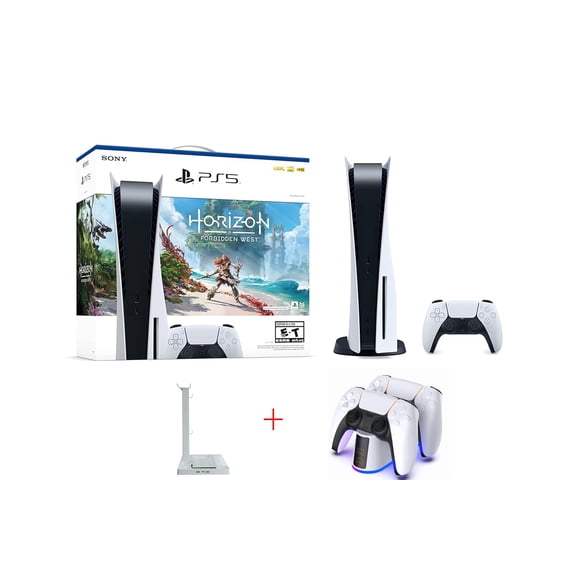 Playstation_PS5 Console- Horizon Forbidden West Bundle + Stand and Cooling Station + Controller Charging