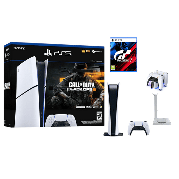 Playstation_PS5 Digital Edition – Call of Duty®: Black Ops 6 Bundle + Gran Turismo 7 + Controller Charging + Stand and Cooling Station