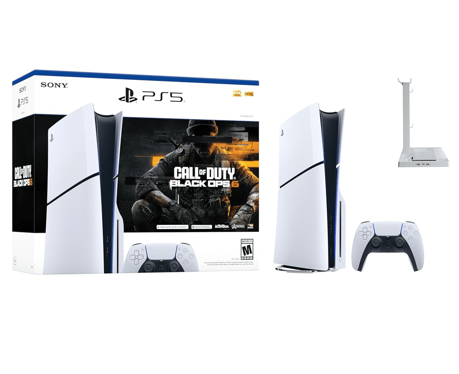 Playstation_PS5 console – Call of Duty®: Black Ops 6 Bundle (model group – slim) + Stand and Cooling Station