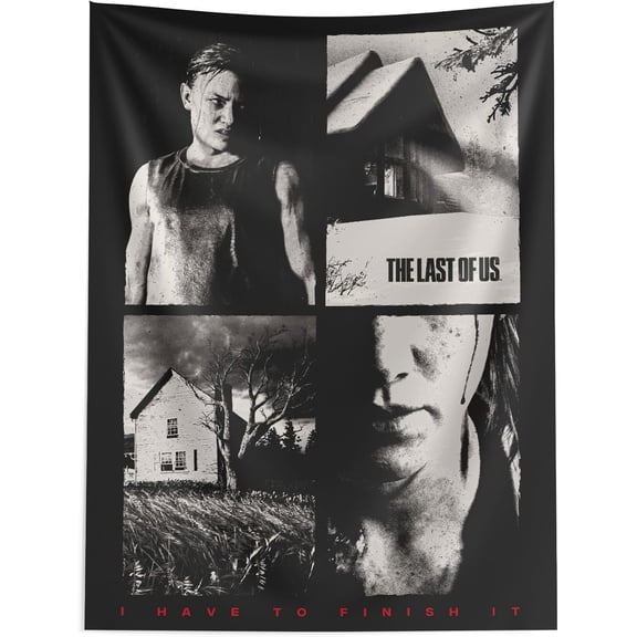 Playstation The Last Of Us Woven Wall Hanging, Fabric Poster Wall Art, 40x57 inches