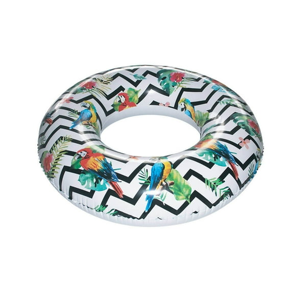 Playtek PT8023 Tropical Parrot Print Tube Inflatable Pool Float