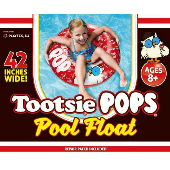Playtek Toys Tootsie Pop Red Tube Inflatable Pool Float
