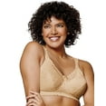 thumbnail image 1 of Playtex 18 Hour 4088 Breathable Comfort Lace Wirefree Bra Honey 48DD Women's, 1 of 6