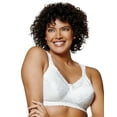 thumbnail image 1 of Playtex 18 Hour 4088 Breathable Comfort Lace Wirefree Bra White 42B Women's, 1 of 6