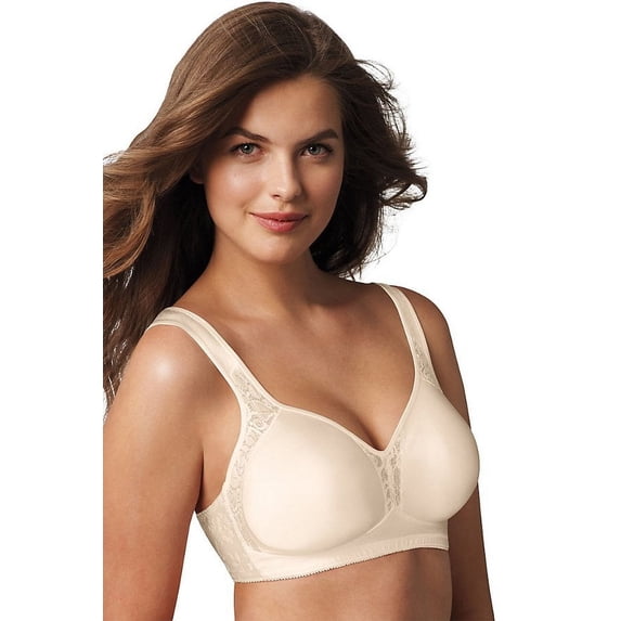 Playtex 18 Hour 4395 All-Around Smoothing Wirefree Bra Light Beige 44DD Women's