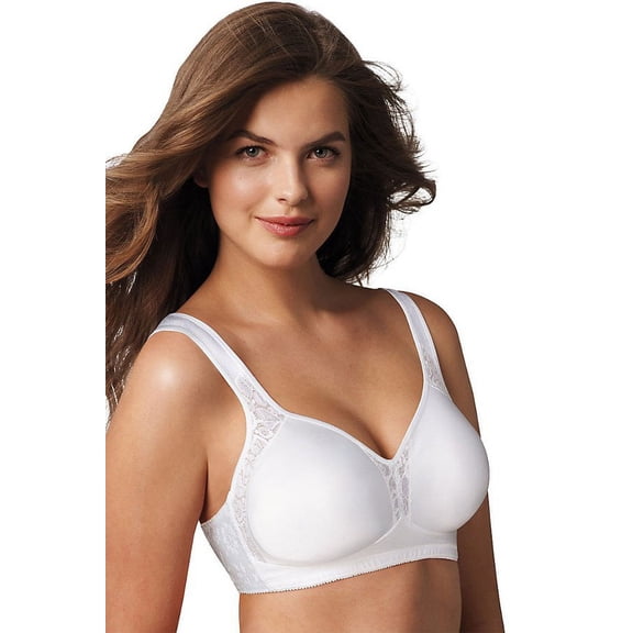 Playtex 18 Hour 4395 All-Around Smoothing Wirefree Bra White 46C Women's