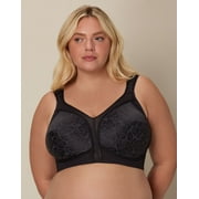 Playtex Womens 18 Hour Ultimate Shoulder Comfort Wireless Bra Black 54C