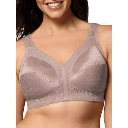 Playtex 18 Hour 4693 Ultimate Shoulder Comfort Wirefree Bra Toffee 42G Women's