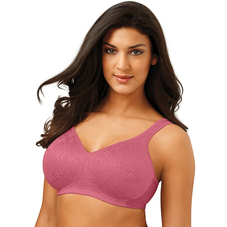 Playtex 18 Hour 4745 Ultimate Lift & Support Wirefree Bra Cheery Rose 42DDD  Women's 