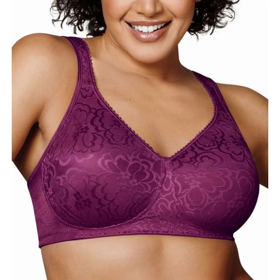 Playtex 18 Hour 4745 Ultimate Lift & Support Wirefree Bra Galactic Red 40DDD Women's