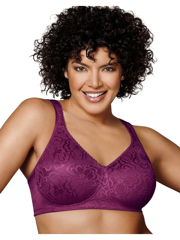18 Hour 4745 Ultimate Lift & Support Wirefree Bra Galactic Red 42DDD Women's