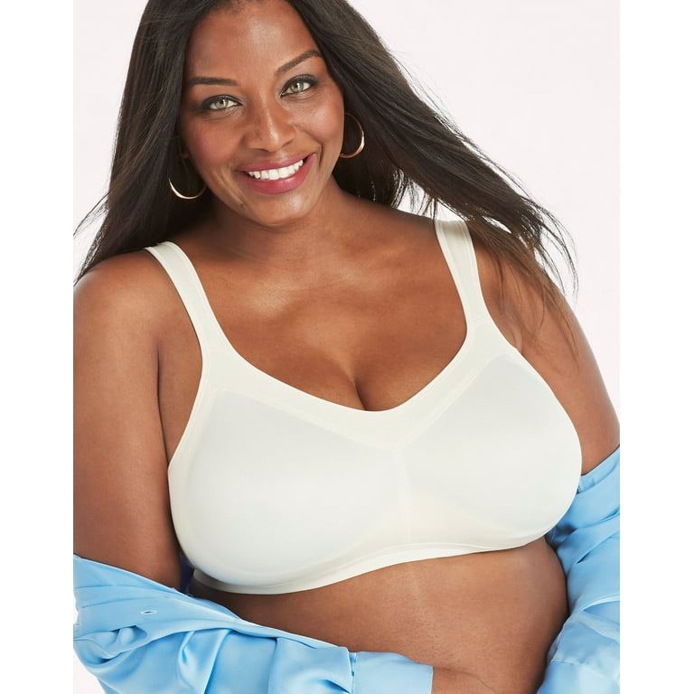 Woman Within Plus Size Wirefree Everyday Cotton Leisure Bra by