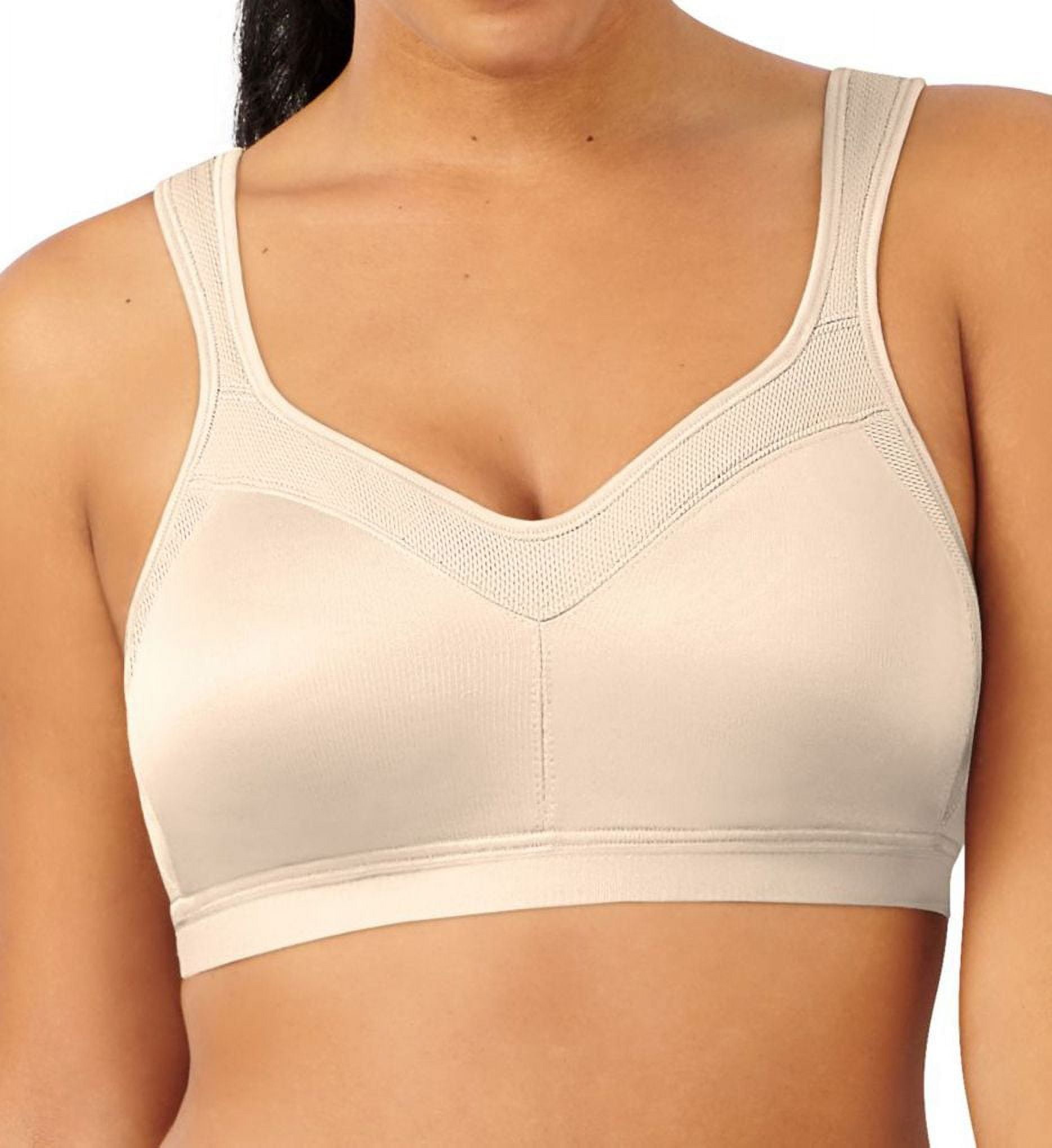 NWT Playtex 18 Hour Bra Breathable Comfort Lace Womens Wirefree Cups HONEY  48D