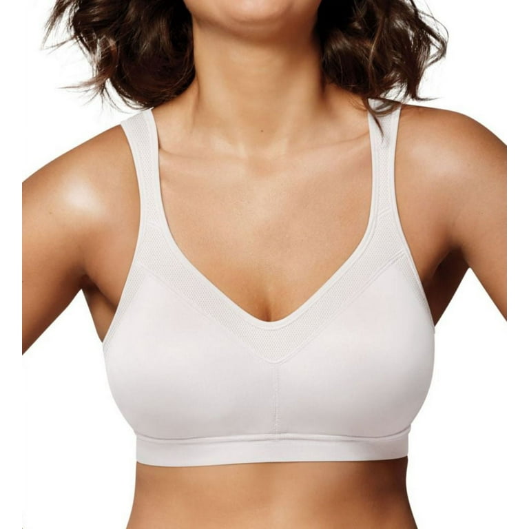 Playtex 18 Hour 4088 Breathable Comfort Lace Wirefree Bra White 42B Women's  