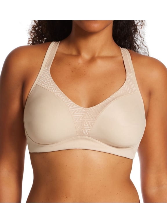 Women's Playtex US4699 18 Hour Bounce Control Wirefree Bra (Taupe 40DDD)