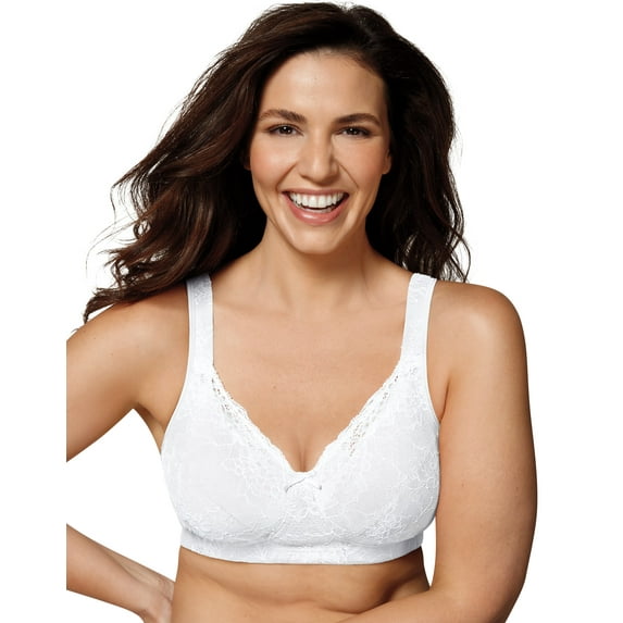 Playtex 18 Hour E515 Gorgeous Lift Wirefree Bra White 38D Women's