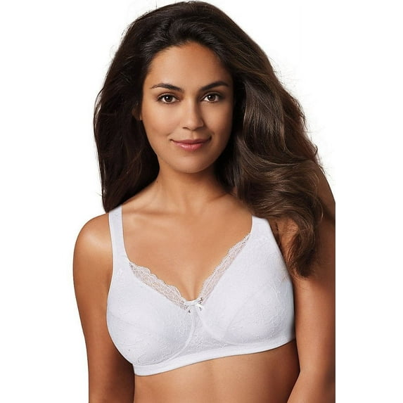 Playtex 18 Hour E515 Gorgeous Lift Wirefree Bra White 44DD Women's