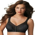thumbnail image 1 of Playtex 18 Hour 'Easier On' Front-Close Wirefree Flex Back Bra Black (Women's), 1 of 1