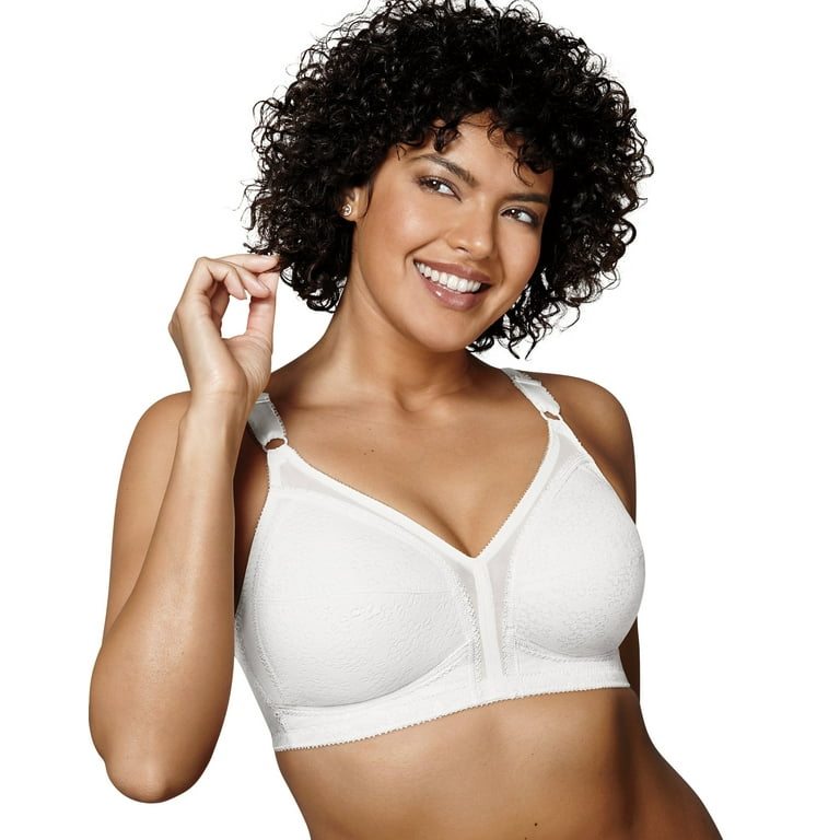 Ladies Cotton Full Coverage Wirefree Non-padded Plus Size Bra 34