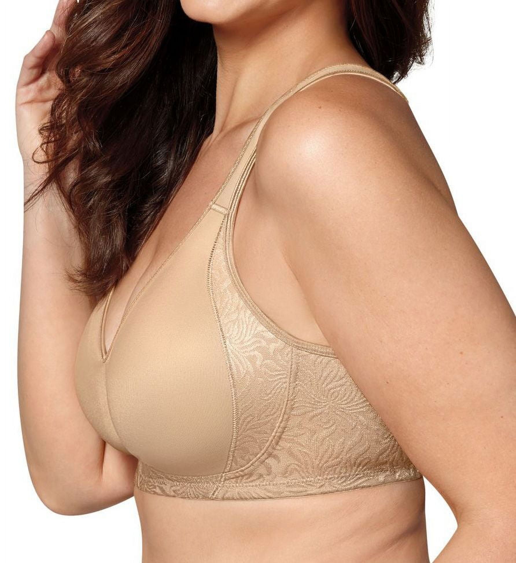 Playtex 18 Hour Side & Back Smoothing Wireless Bra Nude 36D