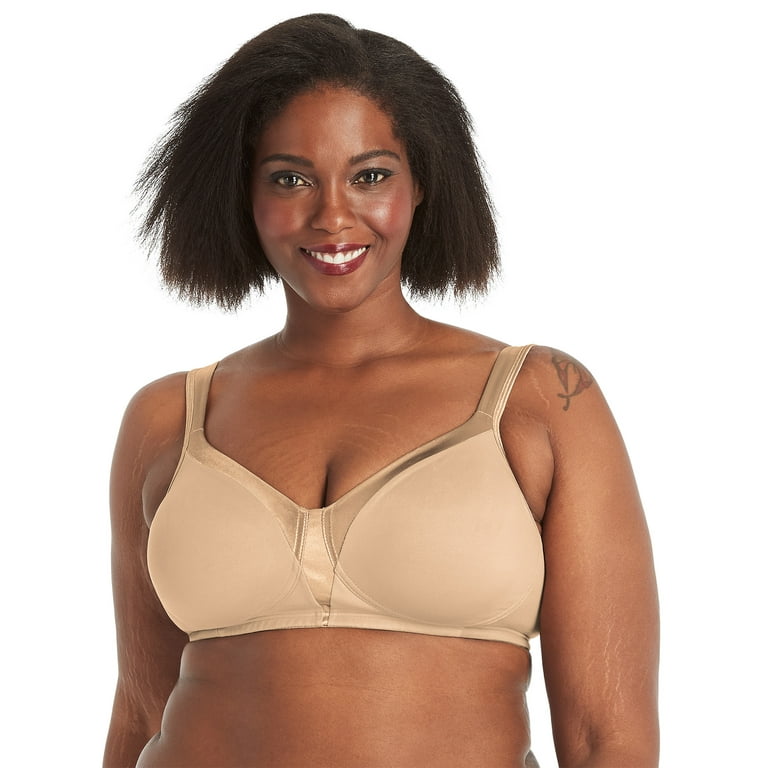 Playtex 18 Hour Silky Soft Smoothing Wireless Bra Nude 44D Women's