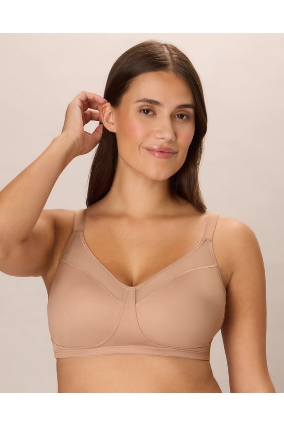 18 Hour Smoothing Minimizer Wireless Bra Toffee 36C Women's