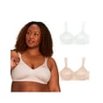 thumbnail image 1 of Playtex 18 Hour Ultimate Lift & Support Wireless Bra, 2-Pack White/Sandshell 38DD Women's, 1 of 6