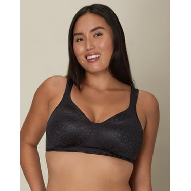 Playtex® 18 Hour® Ultimate Lift & Support Wireless Bra 4745 Color: Black Animal Size: 44 D