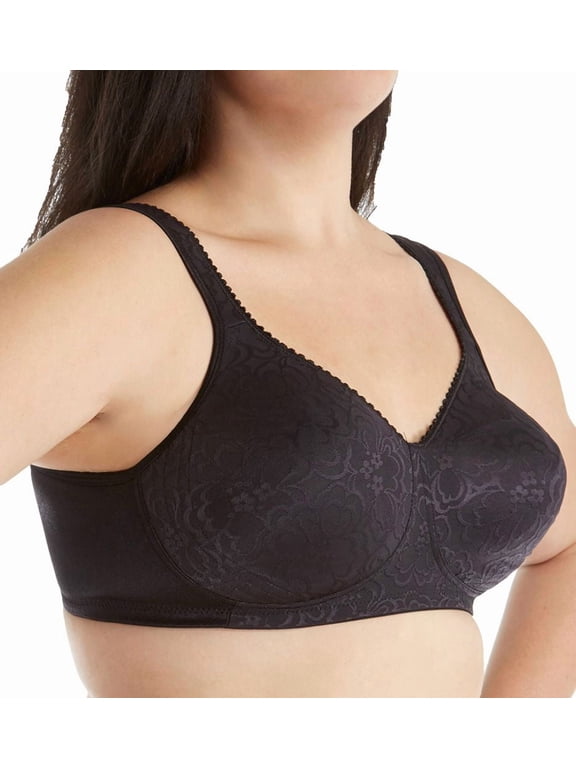 Women's Playtex 4745 18 Hour Ultimate Lift and Support Bra (Black 52DD)