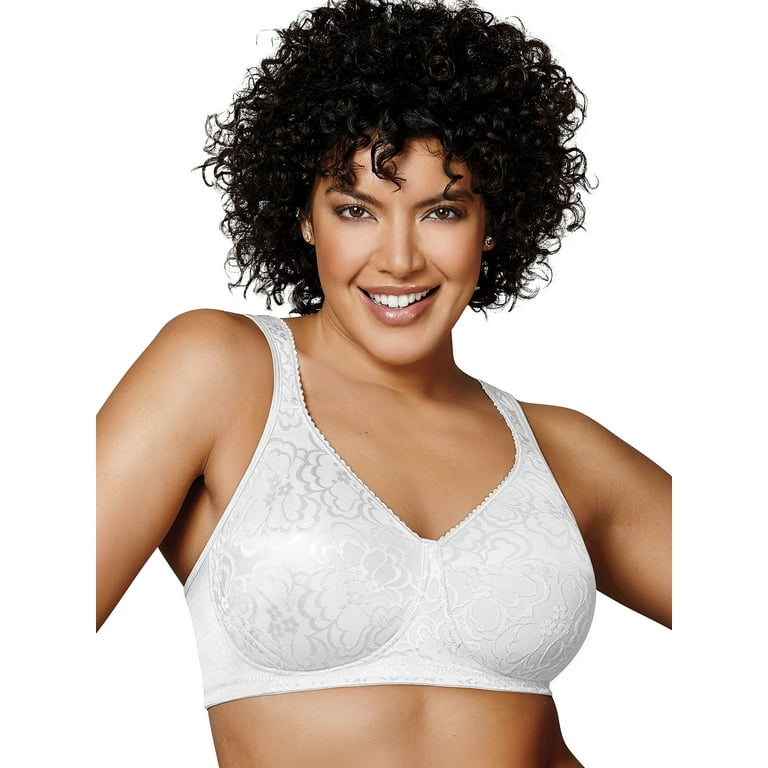 Playtex 18 Hour Ultimate Lift & Support Wireless Bra White 46D