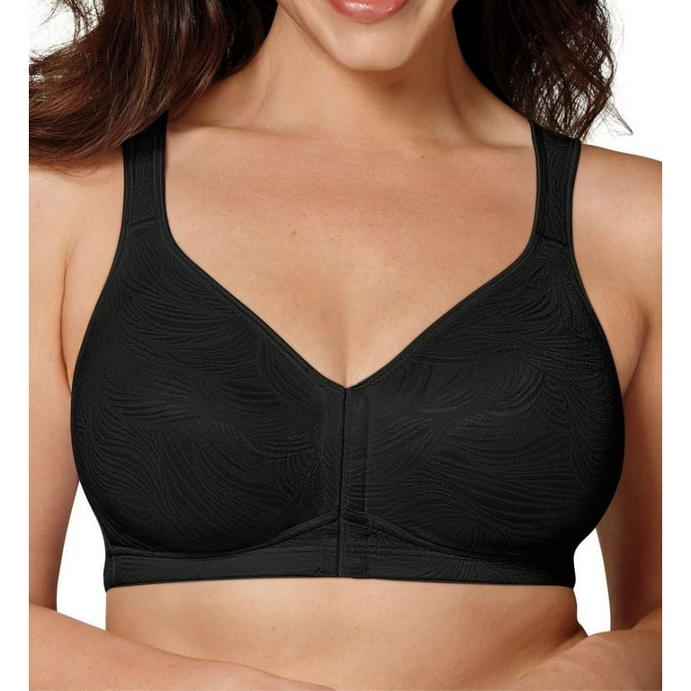 Playtex 18 Hour Wirefree Bra Front Close Back Power Support Womens