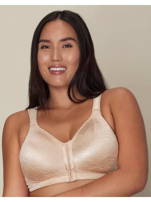 18 Hour Wirefree Bra Front Close Back Power Support Womens USE525