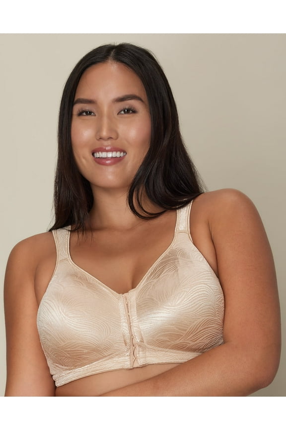 18 Hour Wirefree Bra Front Close Back Power Support Womens USE525