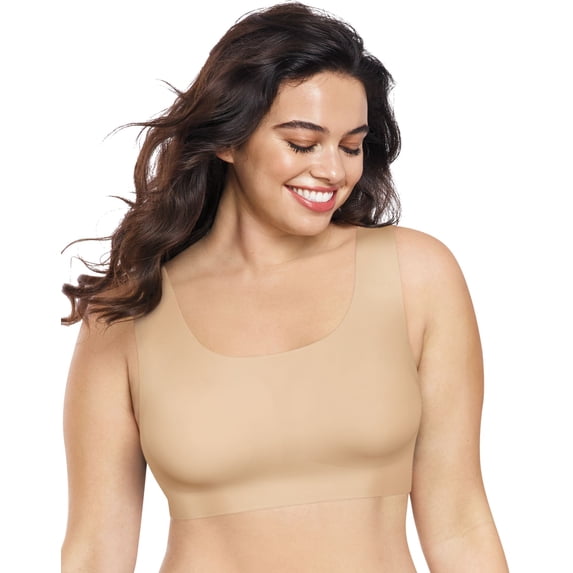 Playtex 194164254949 Womens Comfort Flex Fit Ultra Light Wirefree Bra - Nude - Extra Large