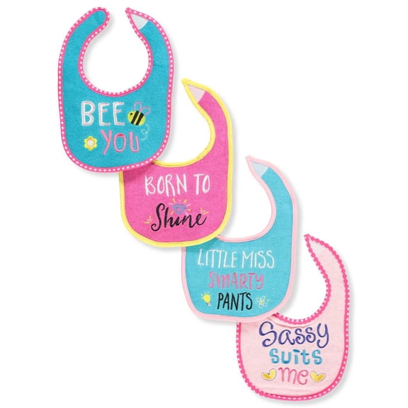 Playtex 4-Pack Bibs - blue/multi, one size